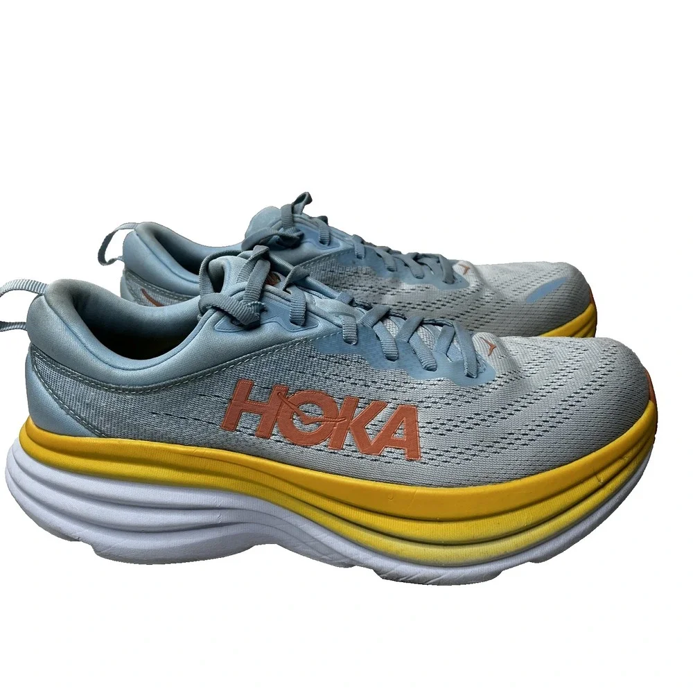 HOKA Bondi 8 Shoes Womens 11B / Men's 10B Cushioned Running Walking Trainers - Picture 6 of 15